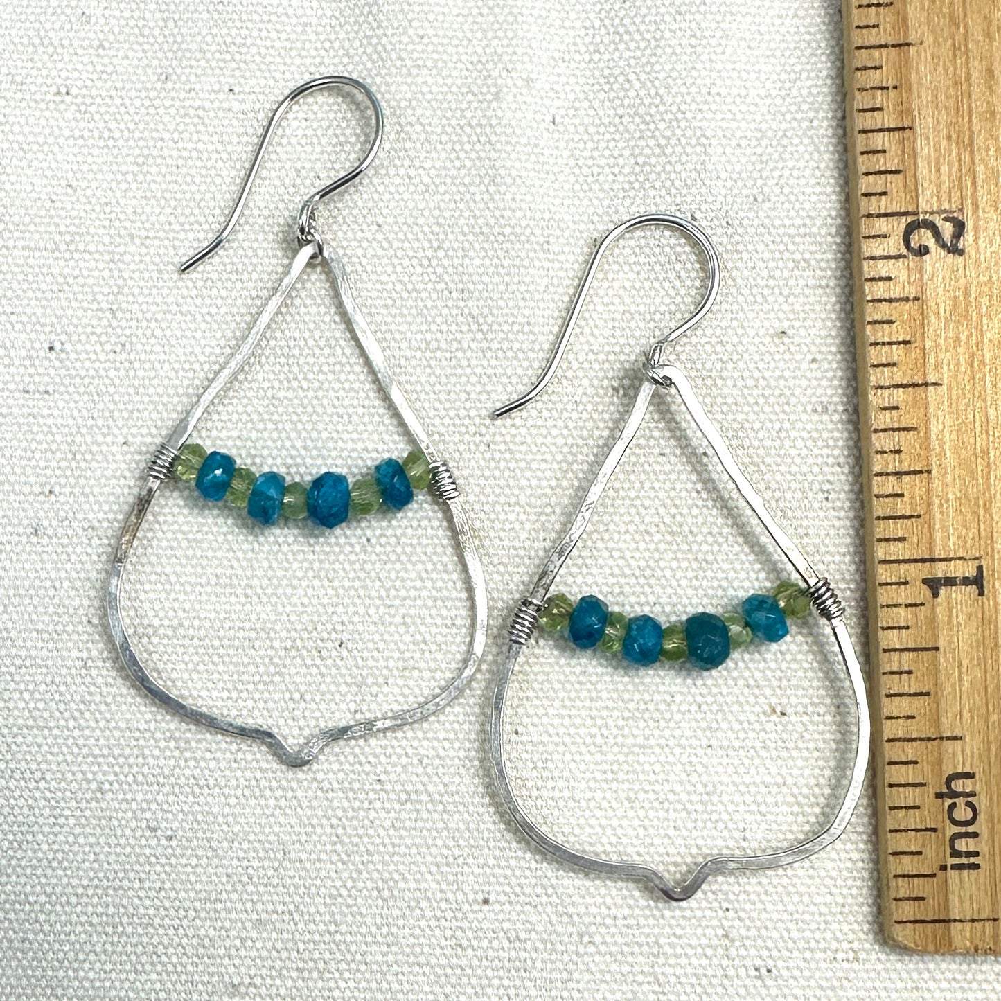 ON CLEARANCE Arabesque Gemstone Silver Earrings