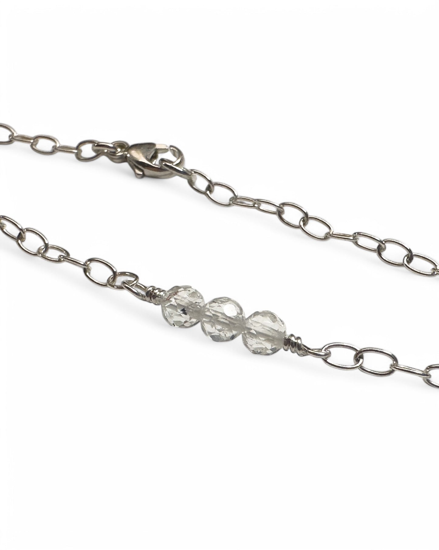 Serenity Silver Gemstone Bracelet