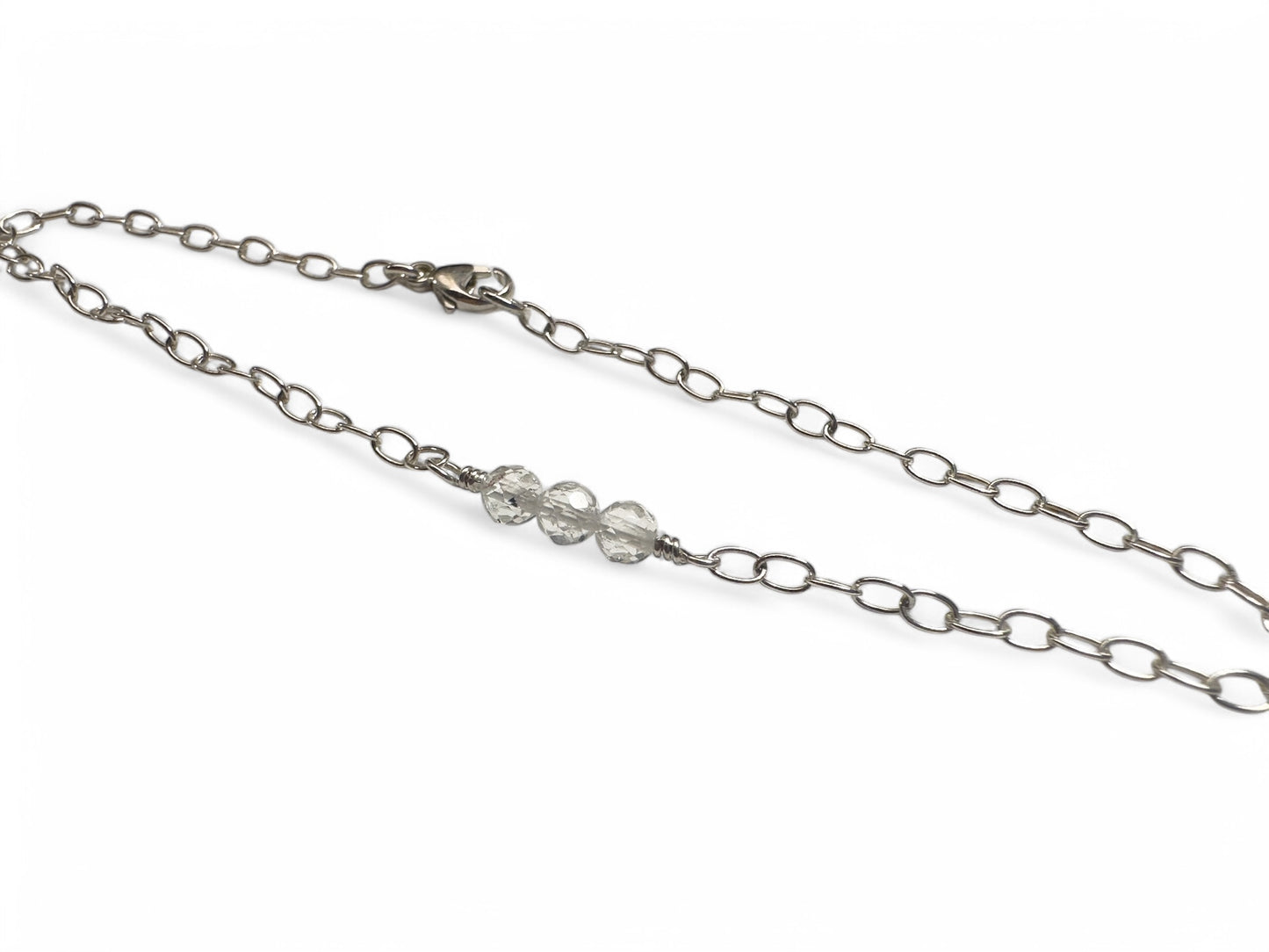 Serenity Silver Gemstone Bracelet