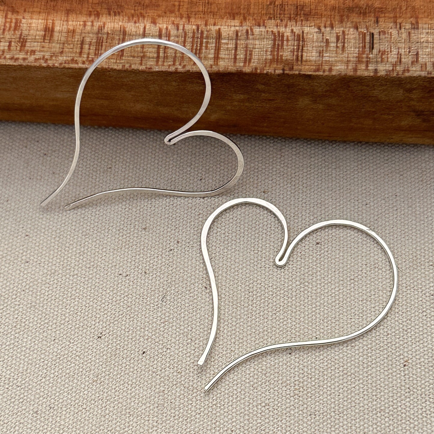 Cherish Silver Open Hoop Earrings