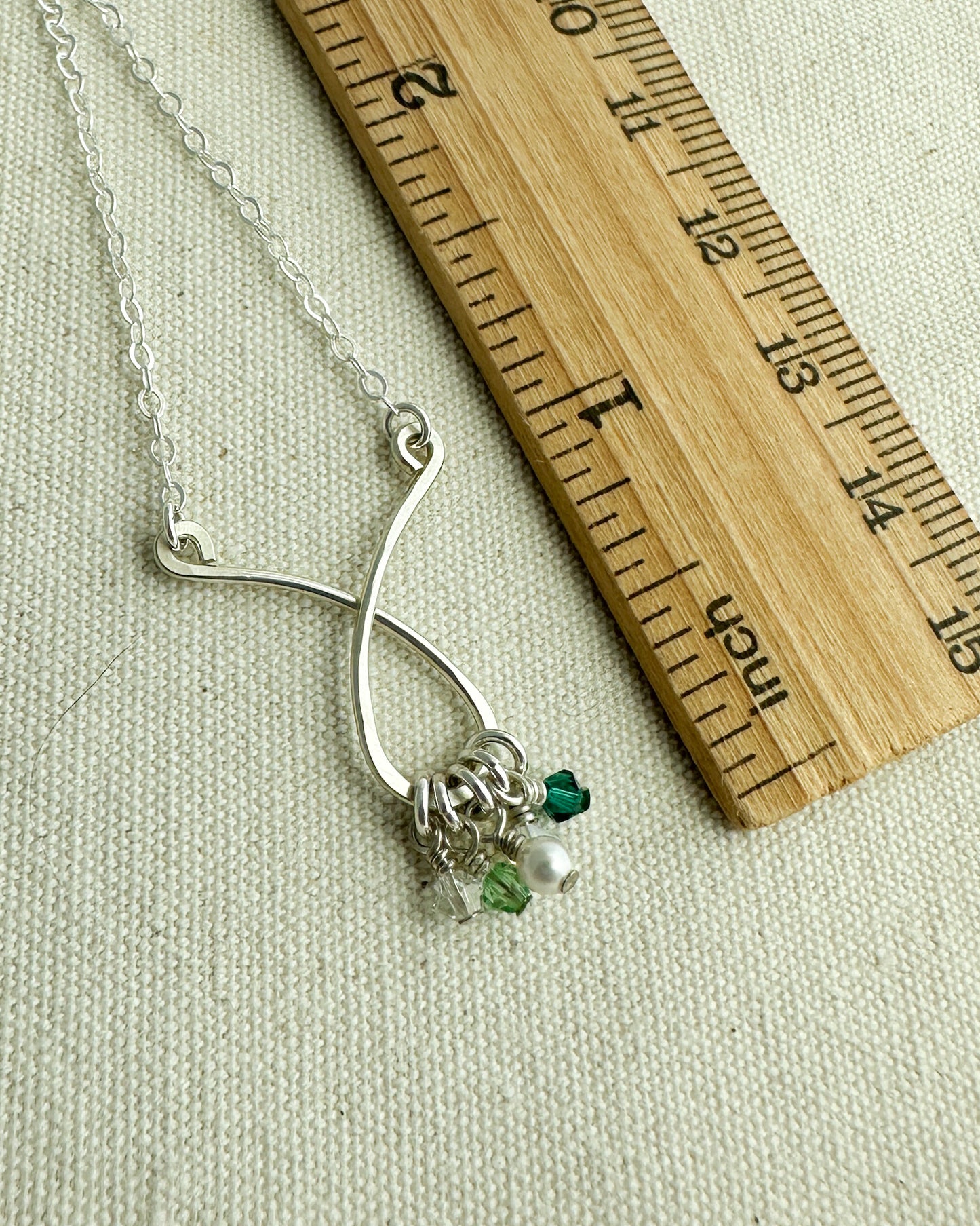 Contessa Sterling Silver Birthstone Necklace