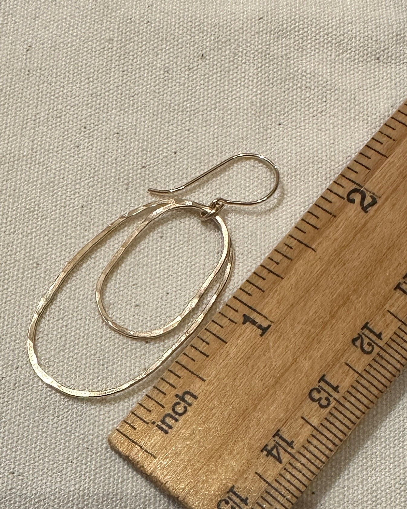 Derby Large Double Oval Earrings in Silver or Gold