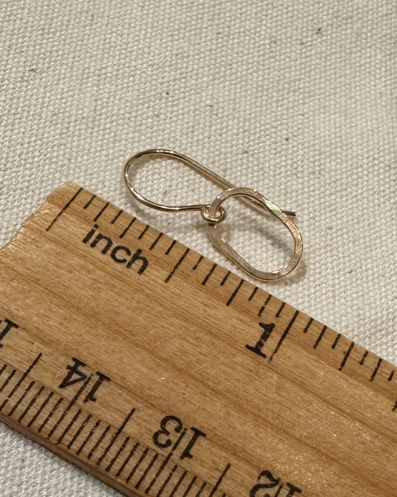 Derby Tiny Oval Earrings in Gold and Silver