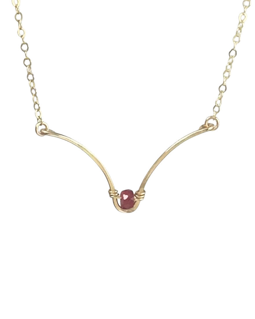 Soul Gold Gemstone Necklace