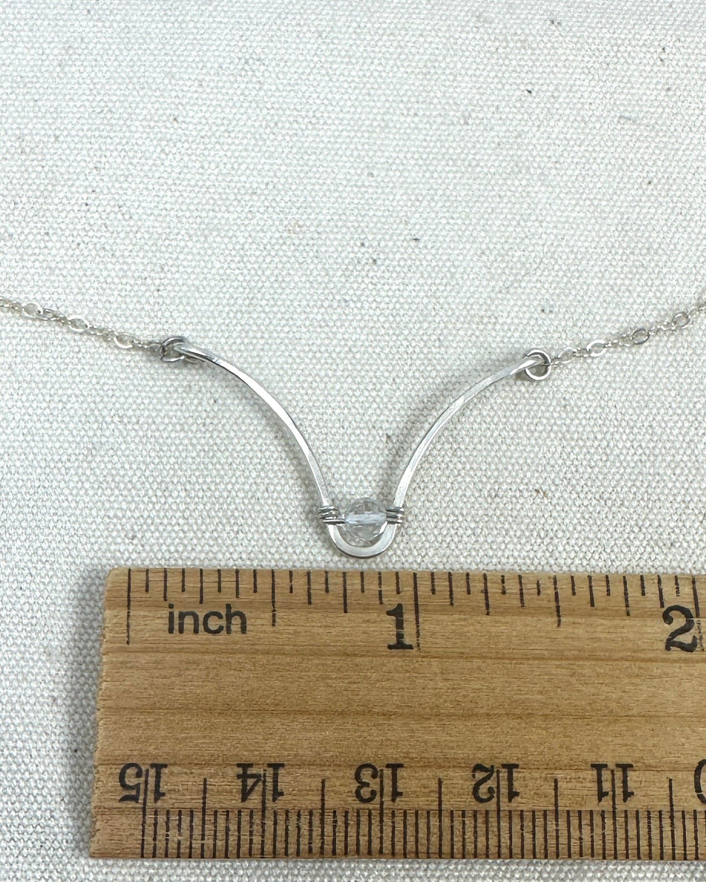 Soul Silver Gemstone Necklace