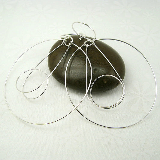 Tesla Silver Earrings