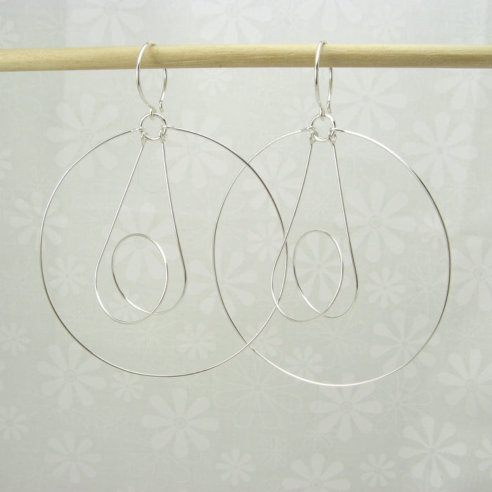 Tesla Silver Earrings