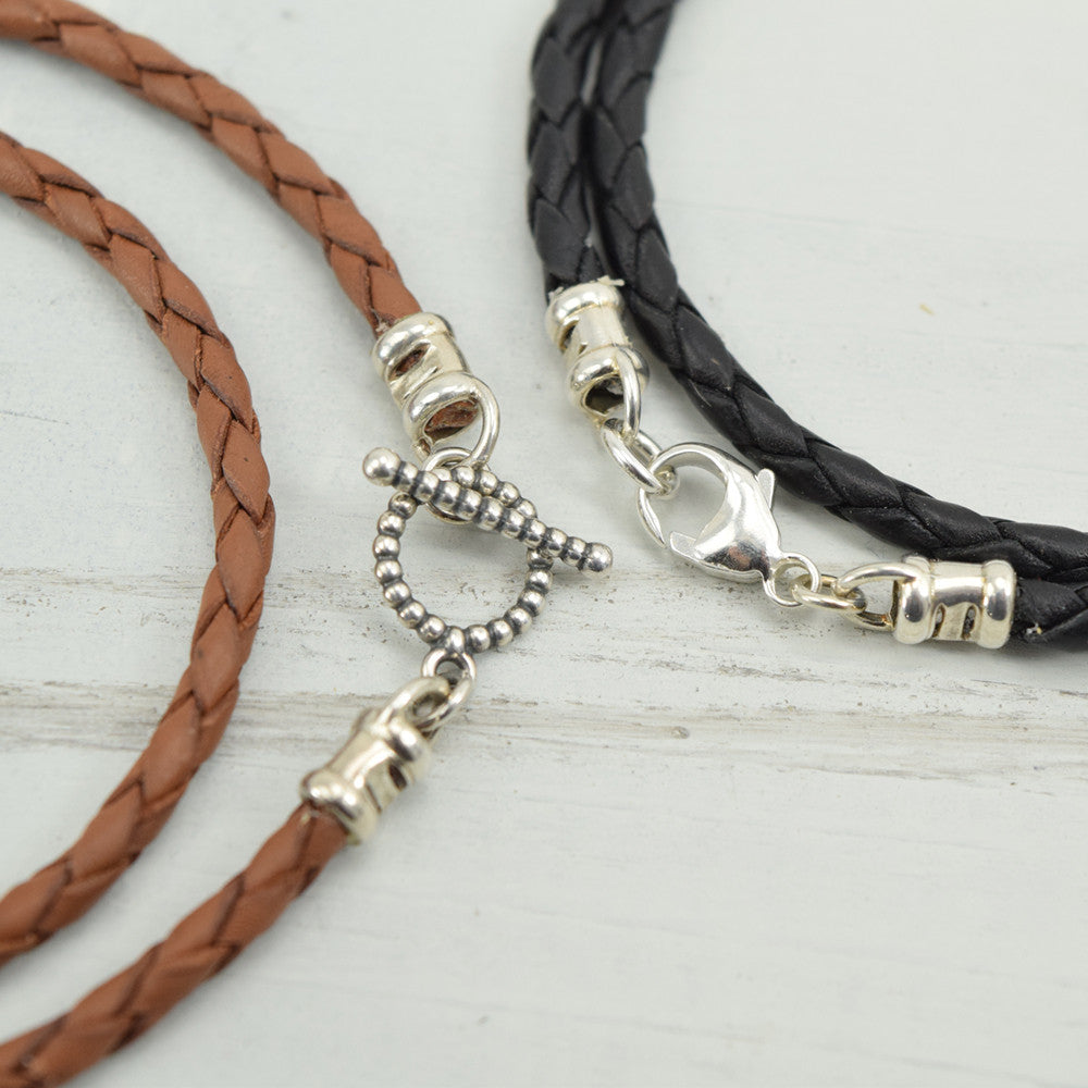 XOXO Silver Charm Leather Wrap Bracelet