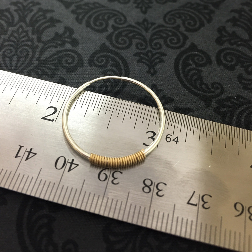 Endless Silver Hoop Earrings