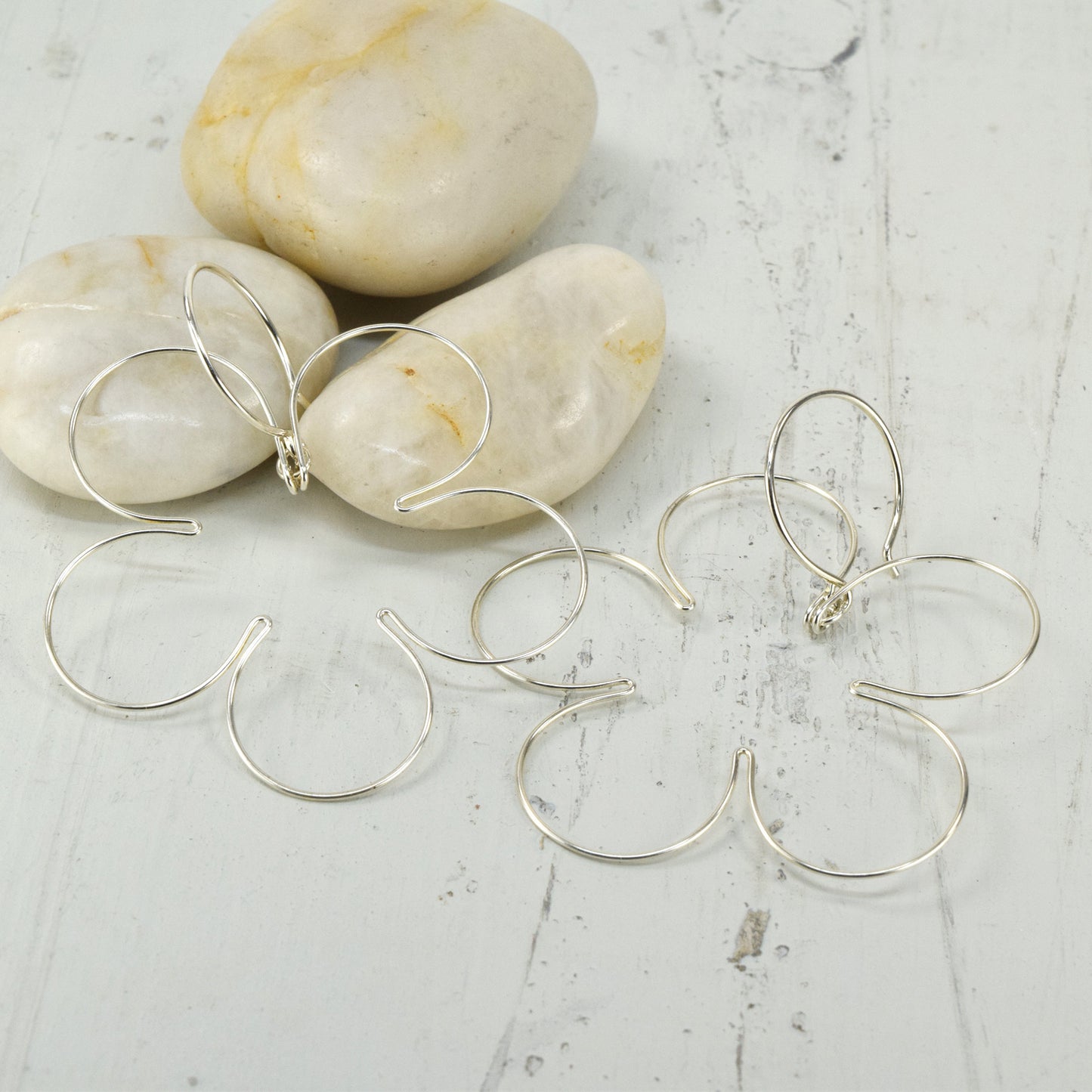 Blossom Silver Earrings, Large