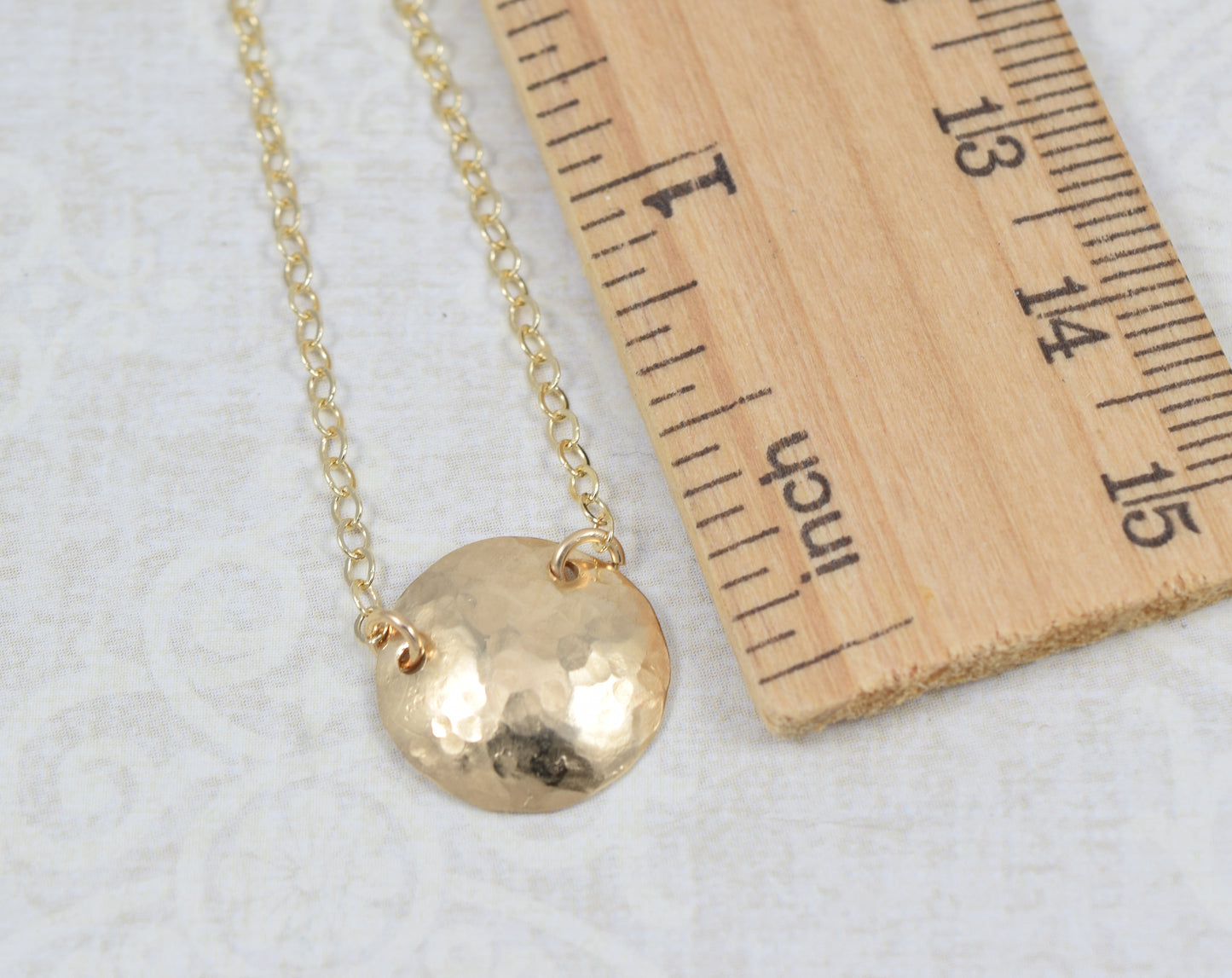 Cadence Gold Circle Necklace