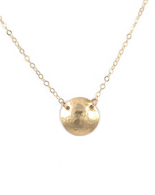 Cadence Gold Circle Necklace