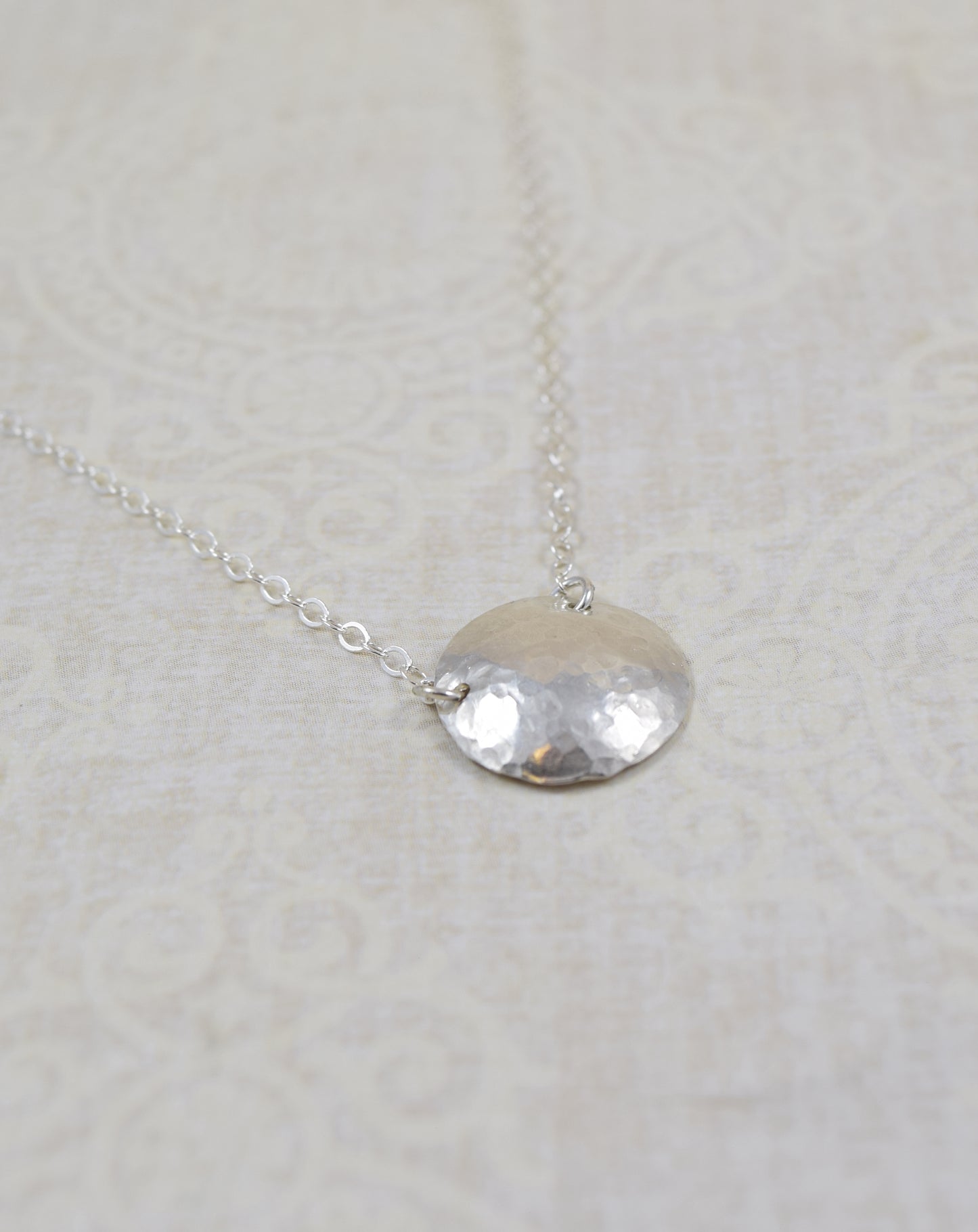 Cadence Silver Circle Necklace