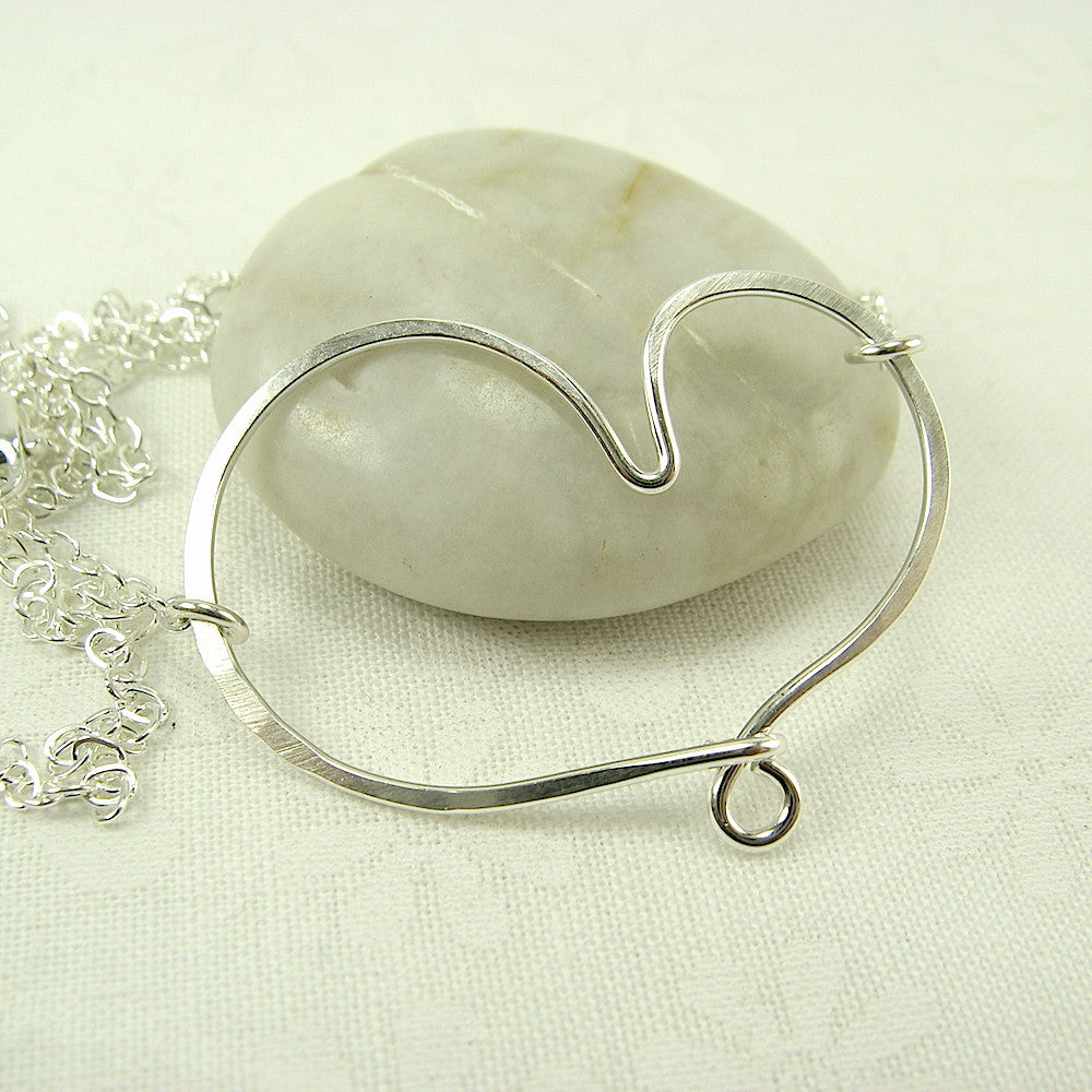 Cherish Silver Heart Necklace