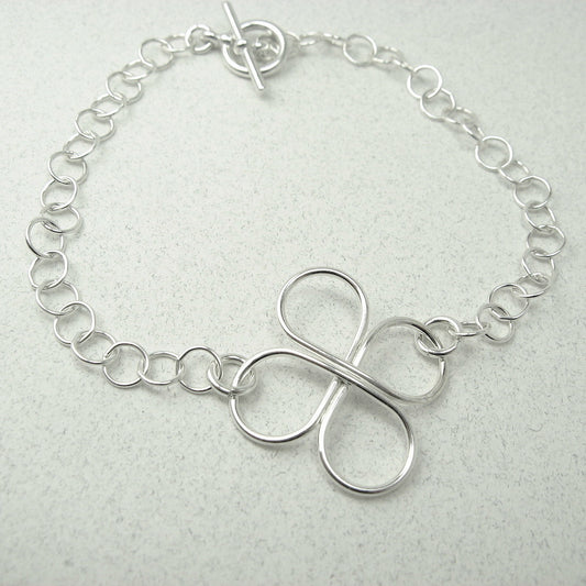 Clovers Silver Bracelet