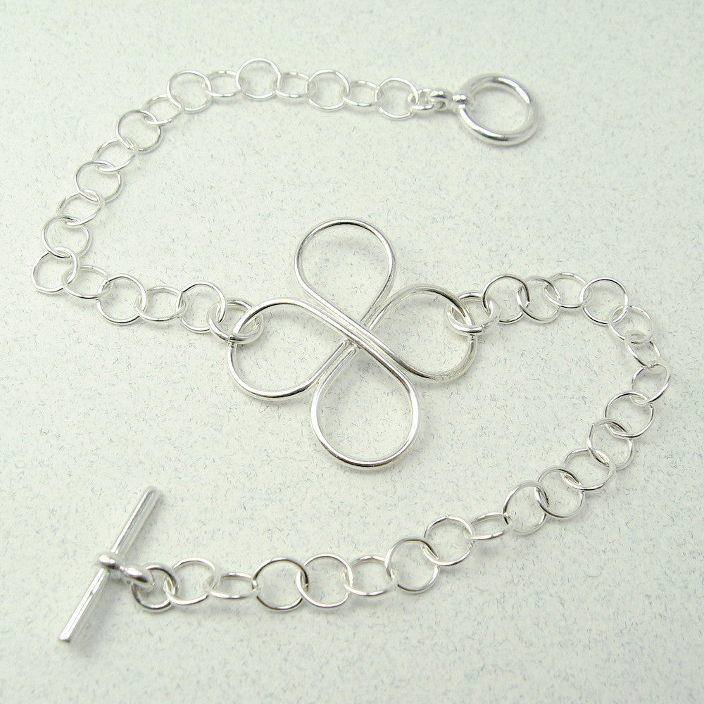 Clovers Silver Bracelet