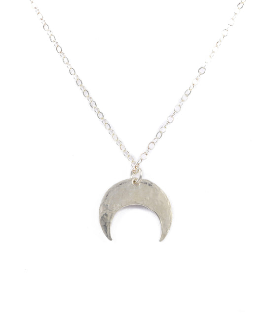 Crescent Silver Necklace