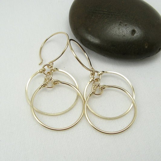 Eclipse Gold Earrings