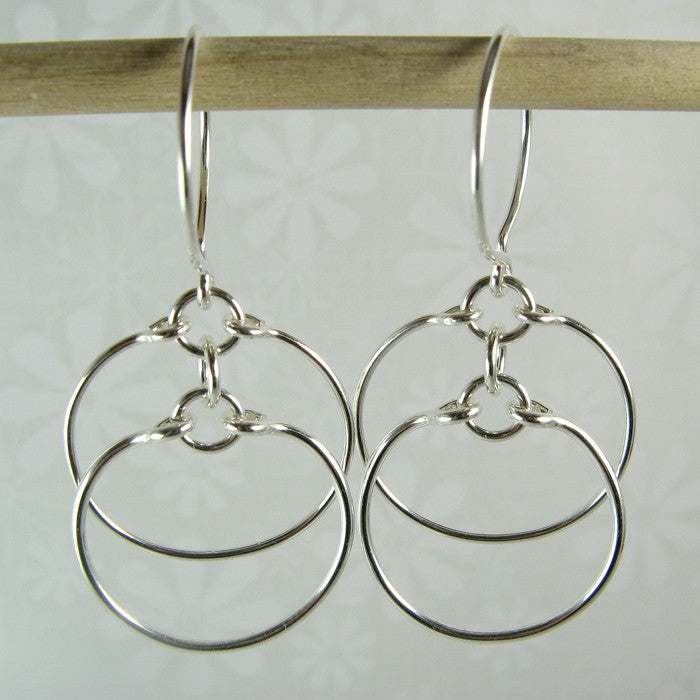 Eclipse Silver Earrings