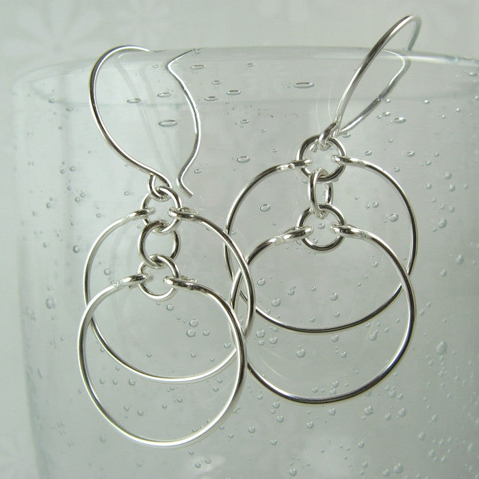 Eclipse Silver Earrings