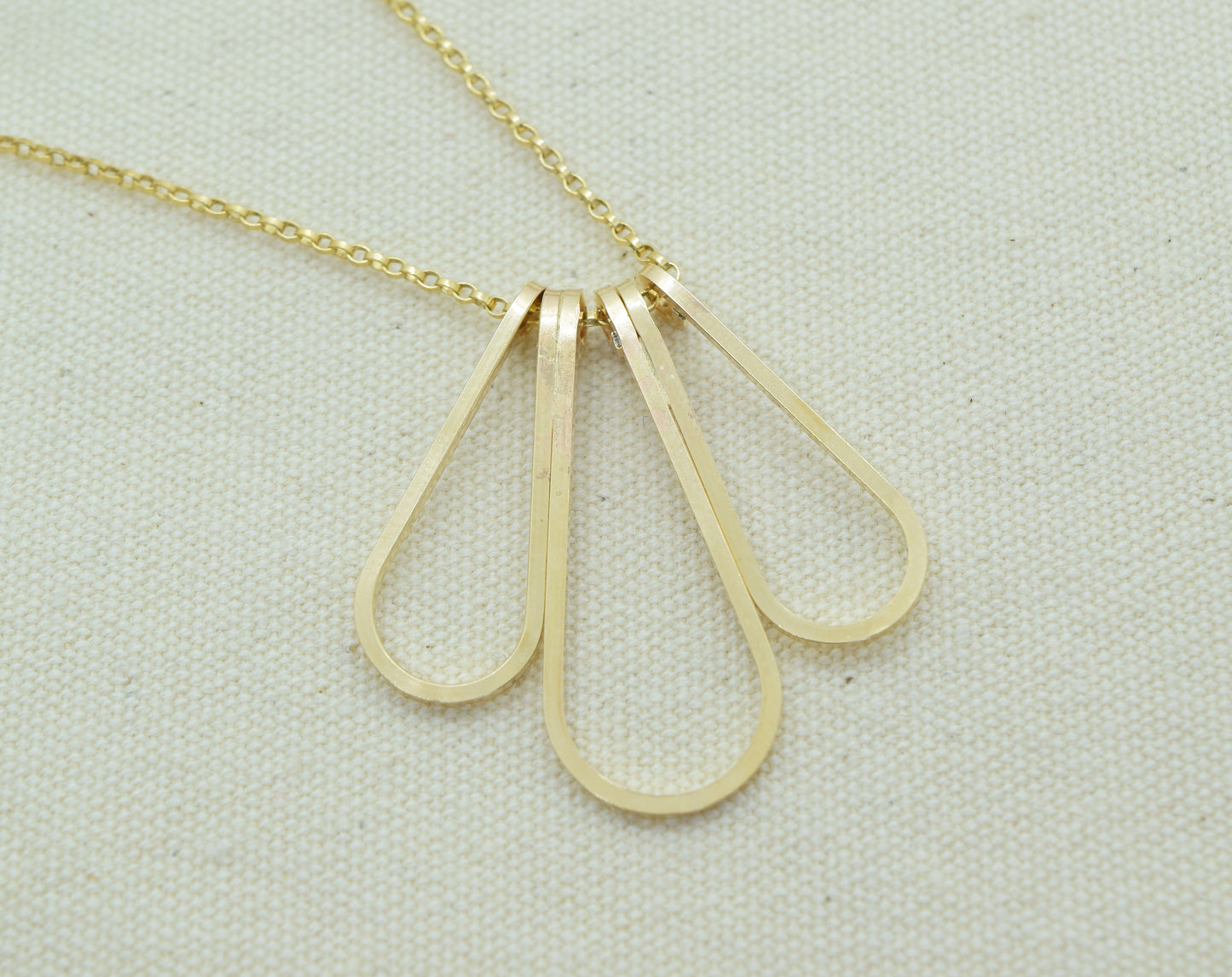Elan Multi-drop Gold Necklace