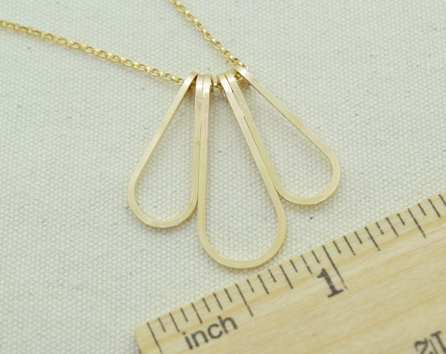 Elan Multi-drop Gold Necklace