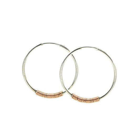 Endless Silver Hoop Earrings