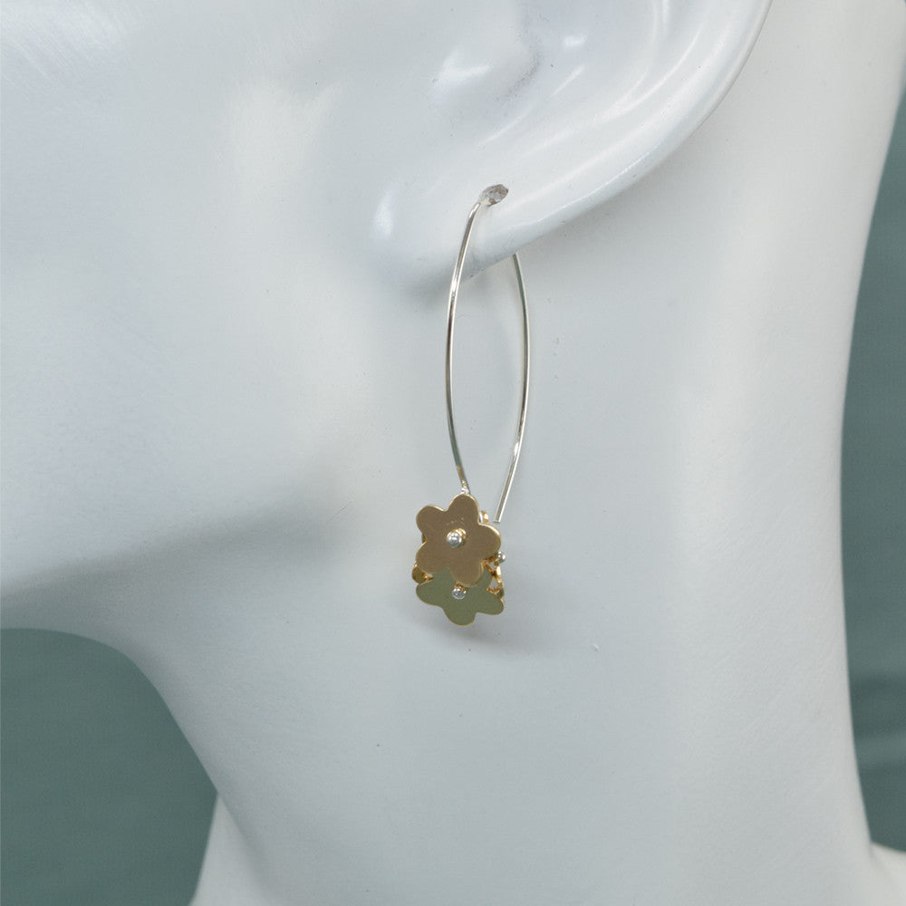 Glory Gold Flower Earrings