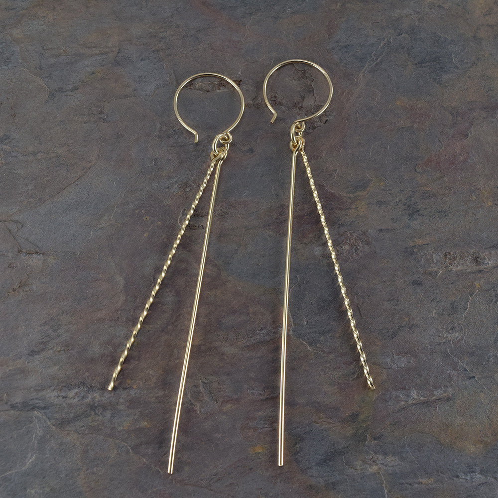 Icicles Gold Earrings