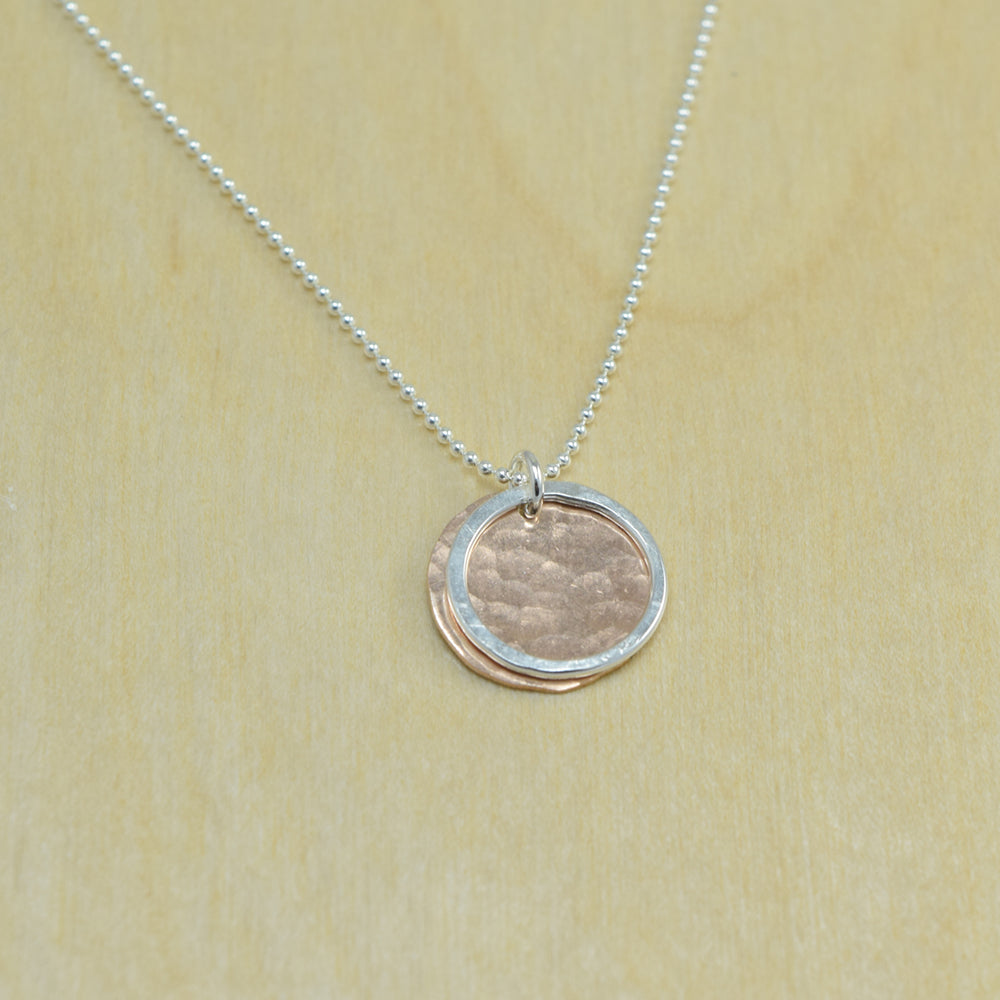 Kinetic Silver and Rose Gold Necklace