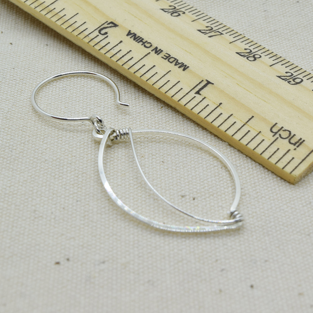 Leaves Silver Earrings - Cloverleaf Jewelry