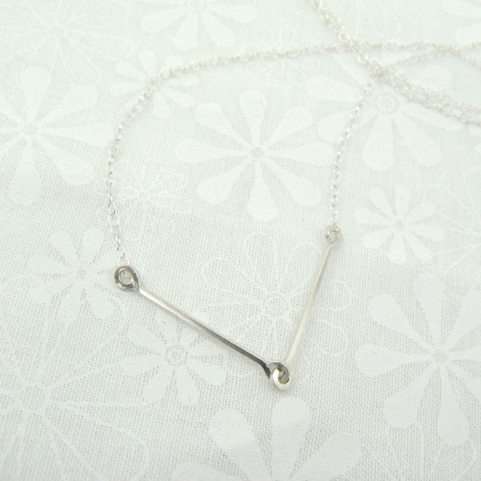 Linked Silver Necklace