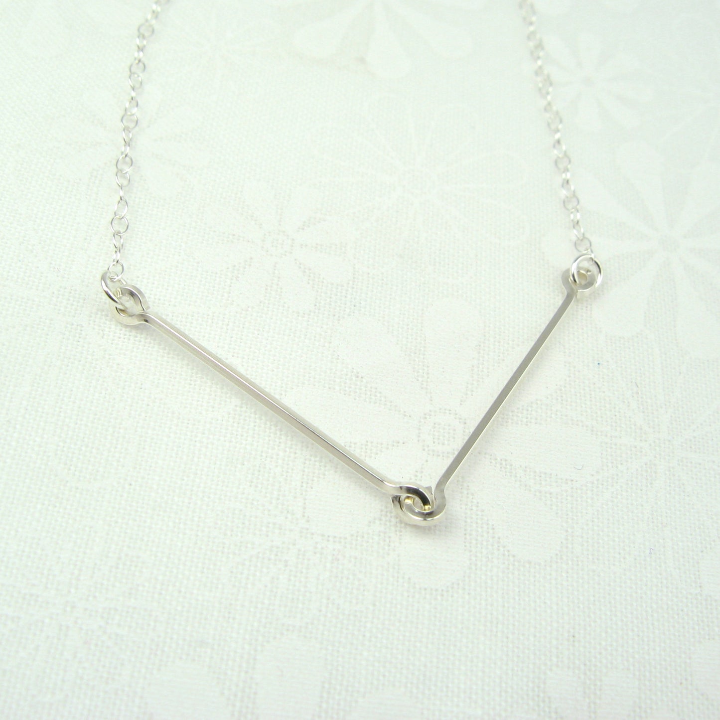 Linked Silver Necklace