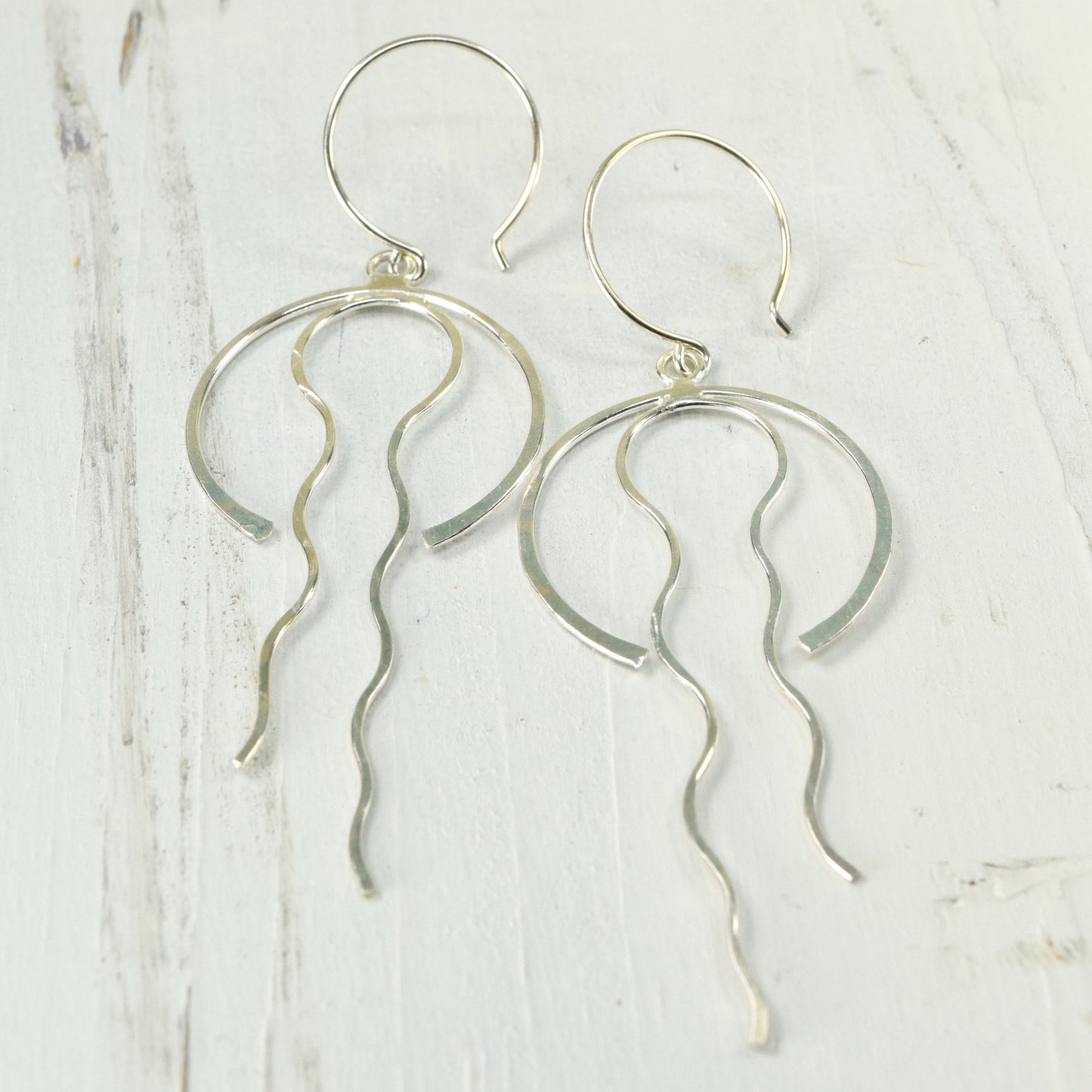 Medusa Silver Earrings