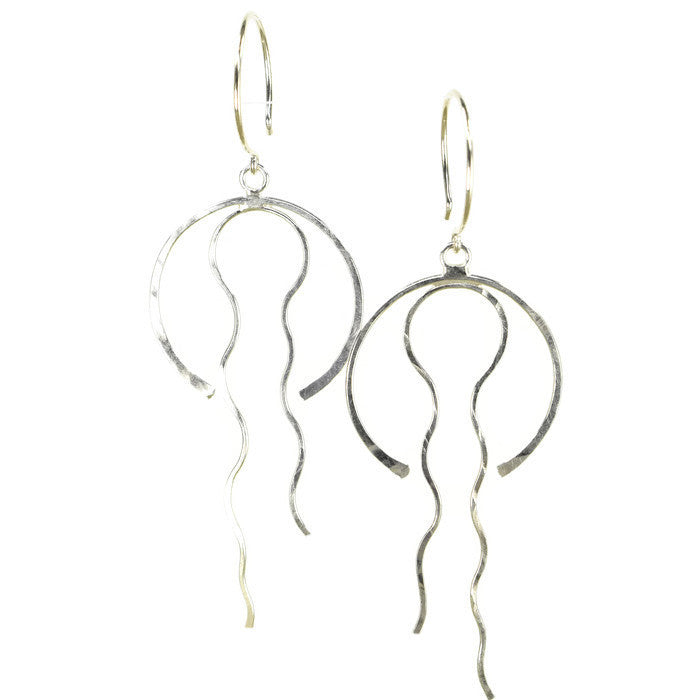Medusa Silver Earrings