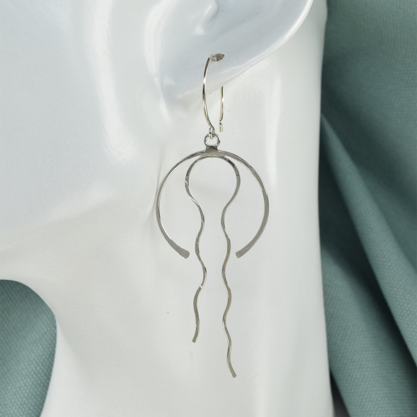 Medusa Silver Earrings