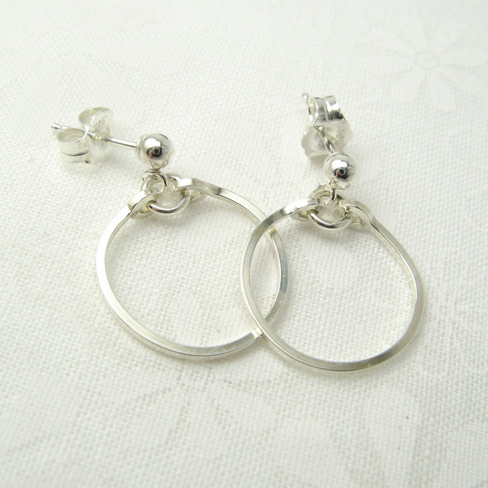 Meridian Silver Ball Post Earrings
