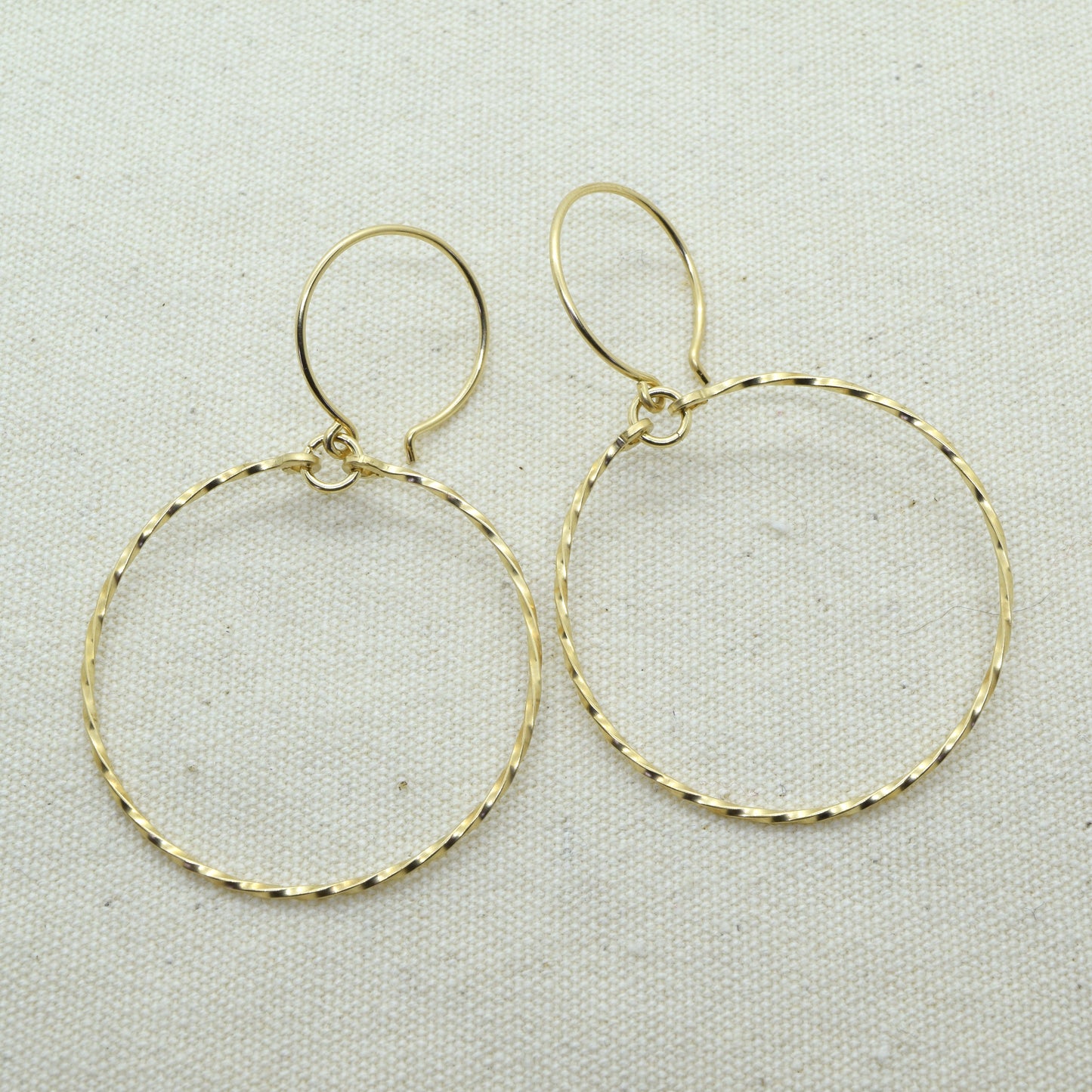 Meridian Twist Gold Earrings