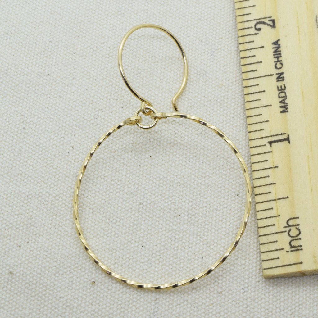 Meridian Twist Gold Earrings
