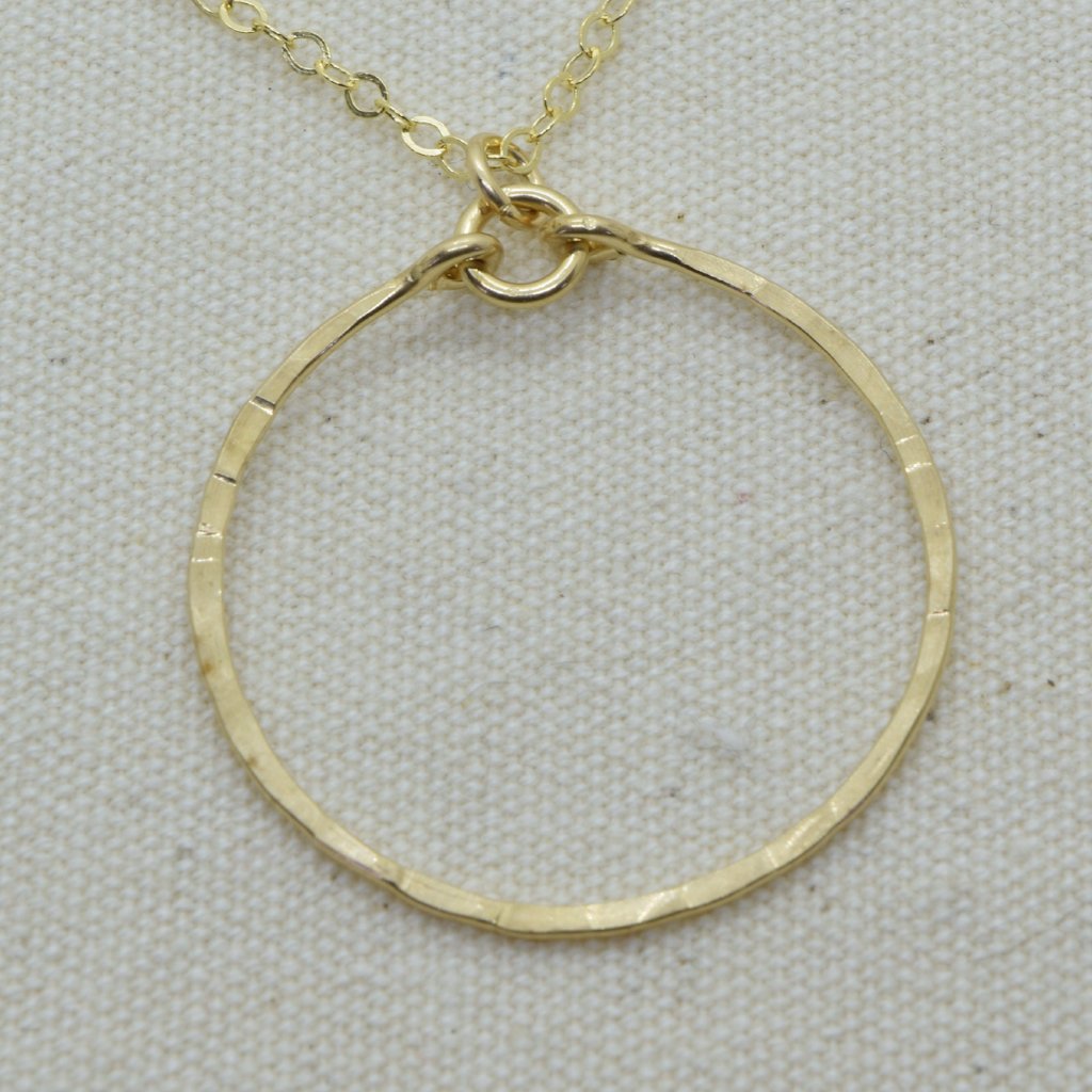 Meridian Gold Circle Necklace