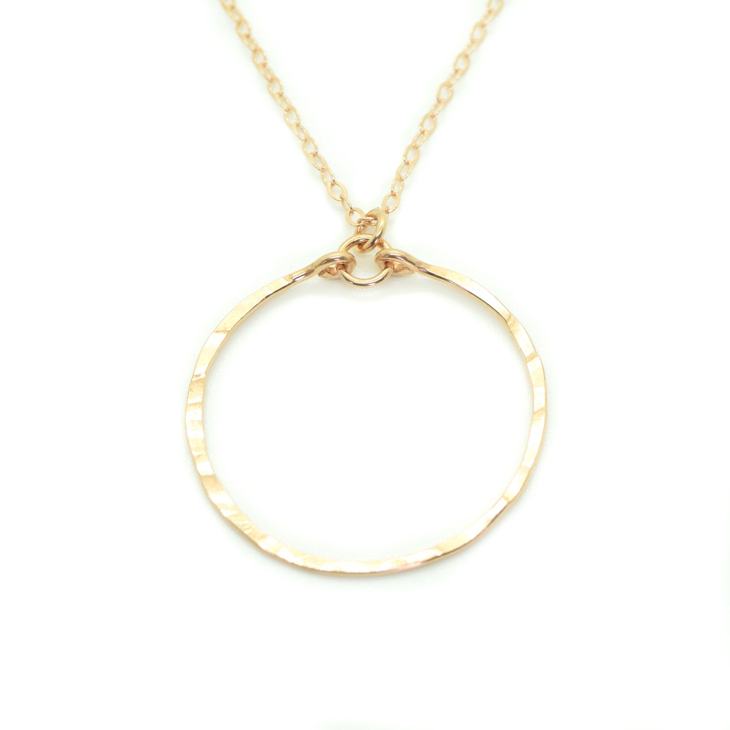 Meridian Gold Circle Necklace