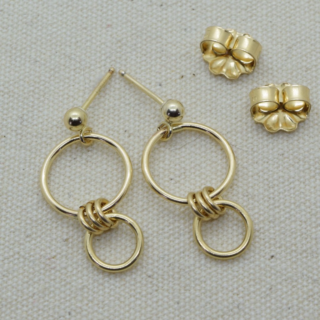 Nexus Gold Ball Post Earrings