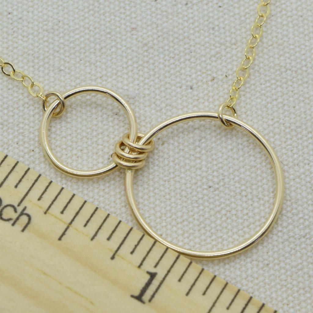 Nexus Gold Horizontal Necklace