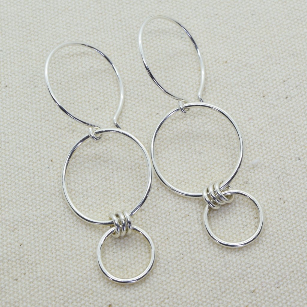 Nexus Silver Earrings