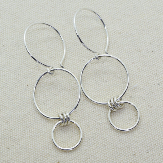 Nexus Silver Earrings