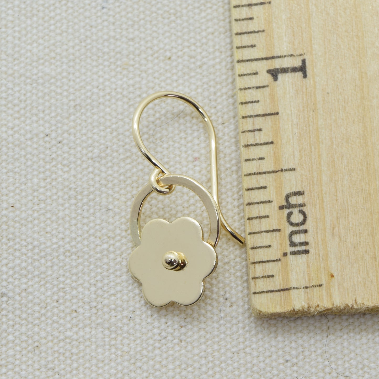 Posy Gold Flower Earrings