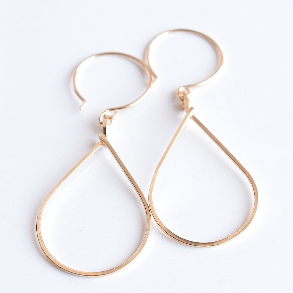 Raindrop Gold Earrings