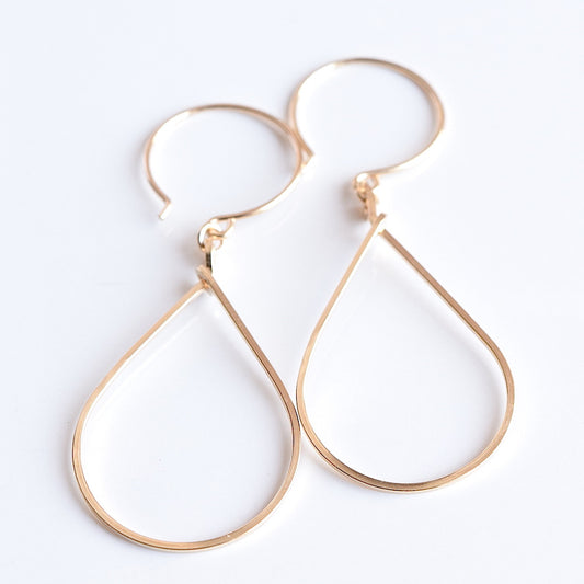 Raindrop Gold Earrings
