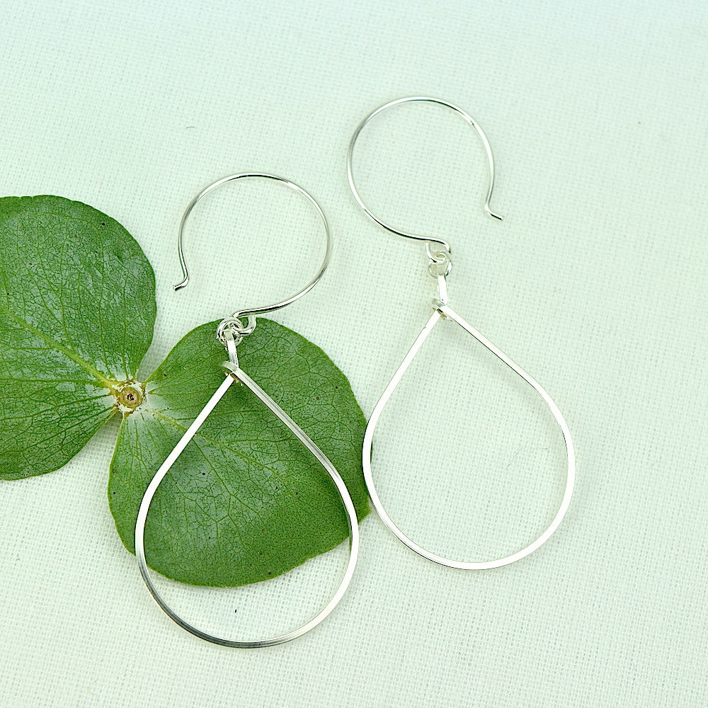 Raindrop Silver Earrings