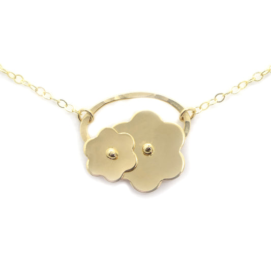 Trellis Gold Flower Necklace
